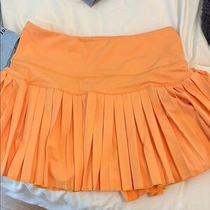 Lululemon Athletica Orange Mini Skater Skirt